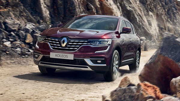 Renault Koleos shown in the front view